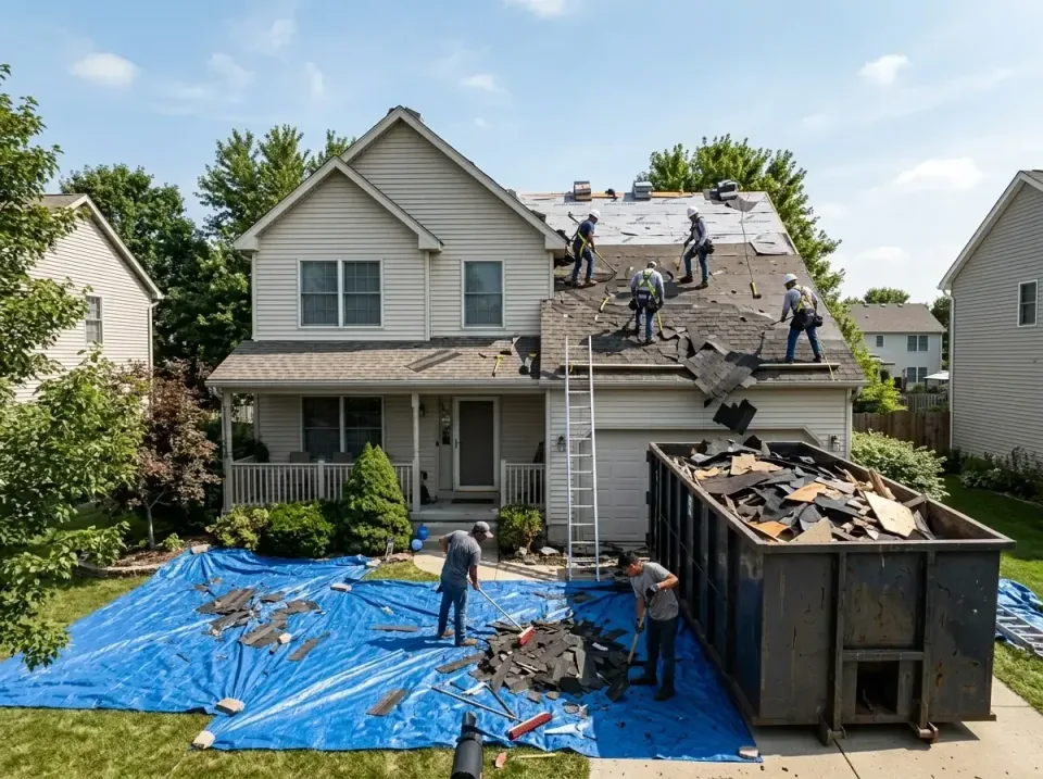 roof-replacement-debris-remova-004 — frequently asked questions, Cheapest Dumpster Rentals in Shorewood Forest, IN